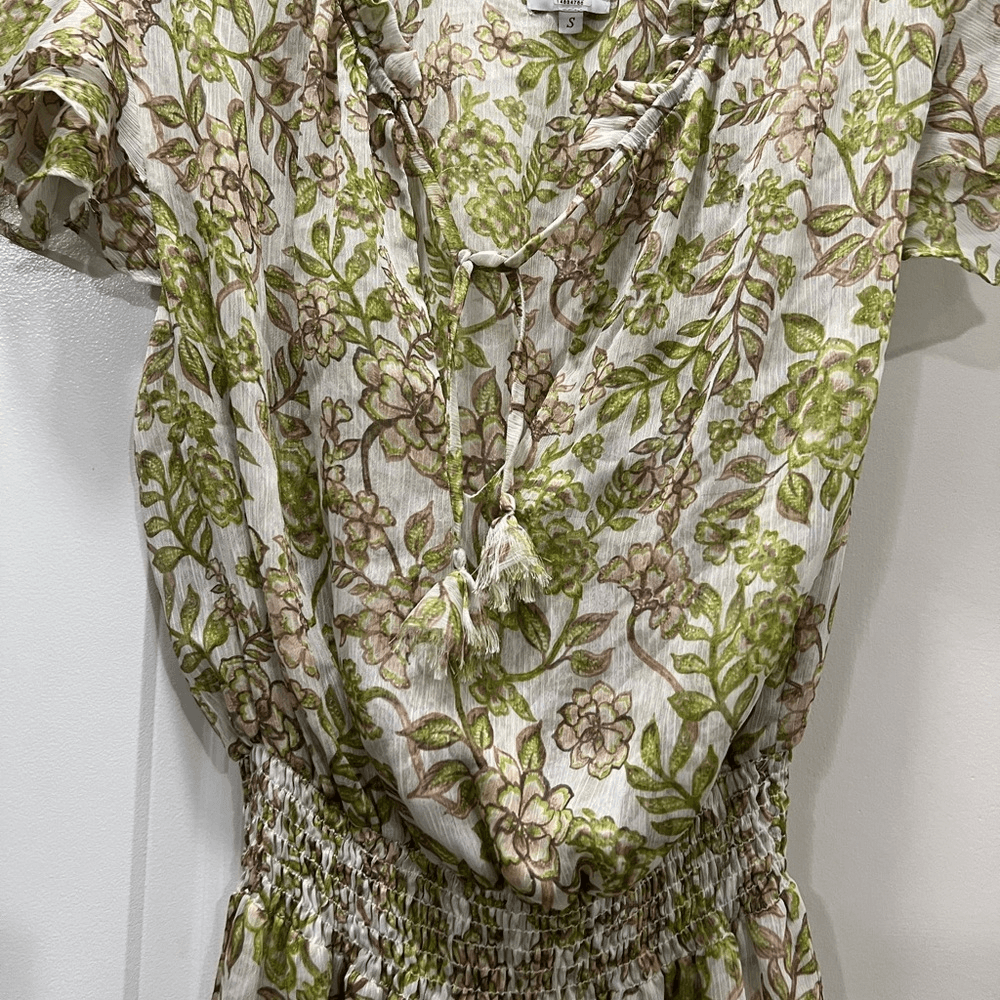 MISA Los Angeles Green Goddess Maia Blouson Dress Size Small $340 | eBay