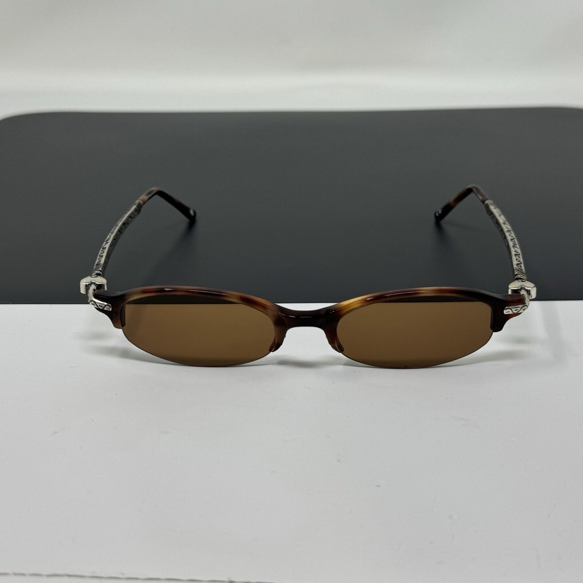 Brighton vintage SUNGLASSES-brown BRIGHTON Sunglasses!! Vintage!! Silver lens!!!!... | Depop main image 3