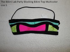 The Bikini Lab Party Blocking Bikini Top Multicolor size S