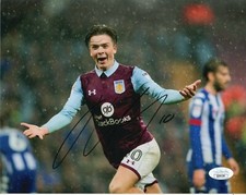 Aston Villa Jack Grealish Autographed Signed 8x10 EPL Photo COA #3