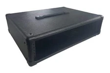 PROCRAFT 2U 16" Deep Rack Case in Black Tolex Wrap - Top Handle Black Hardware