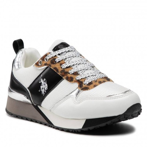 US Polo Assn Women Shoes Sneakers White 