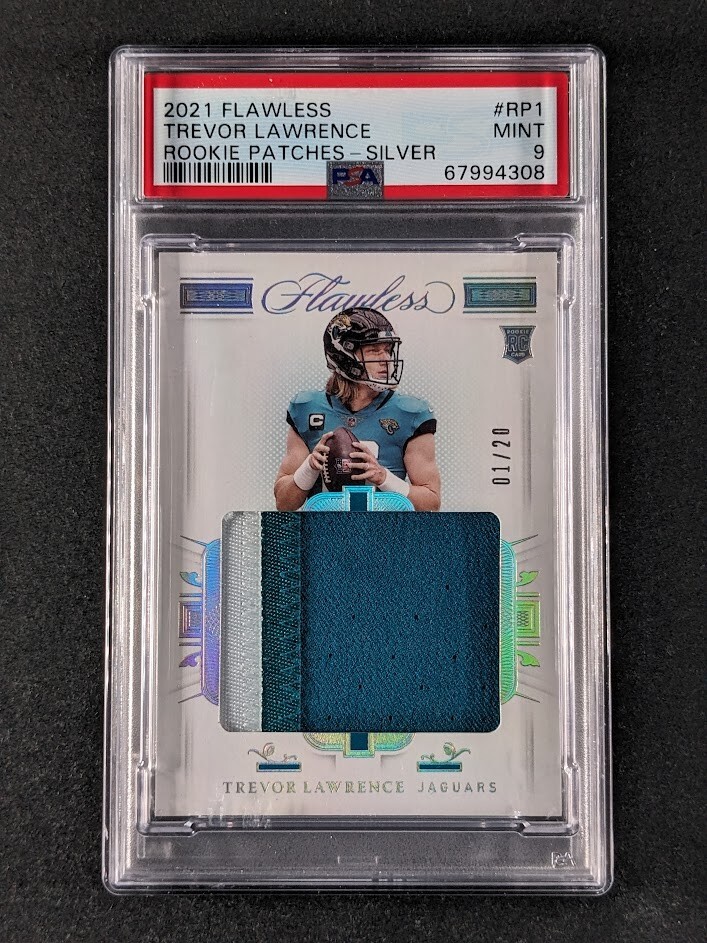 Trevor Lawrence Panini Flawless Rookie Patches #RP1 Silver