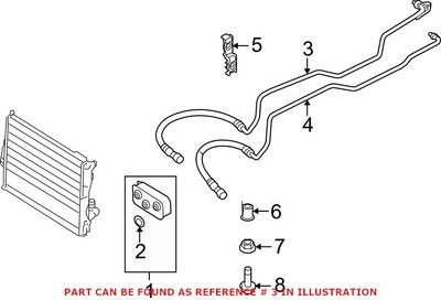 Genuine OEM Automatic Transmission Oil Cooler Tube For BMW X3 