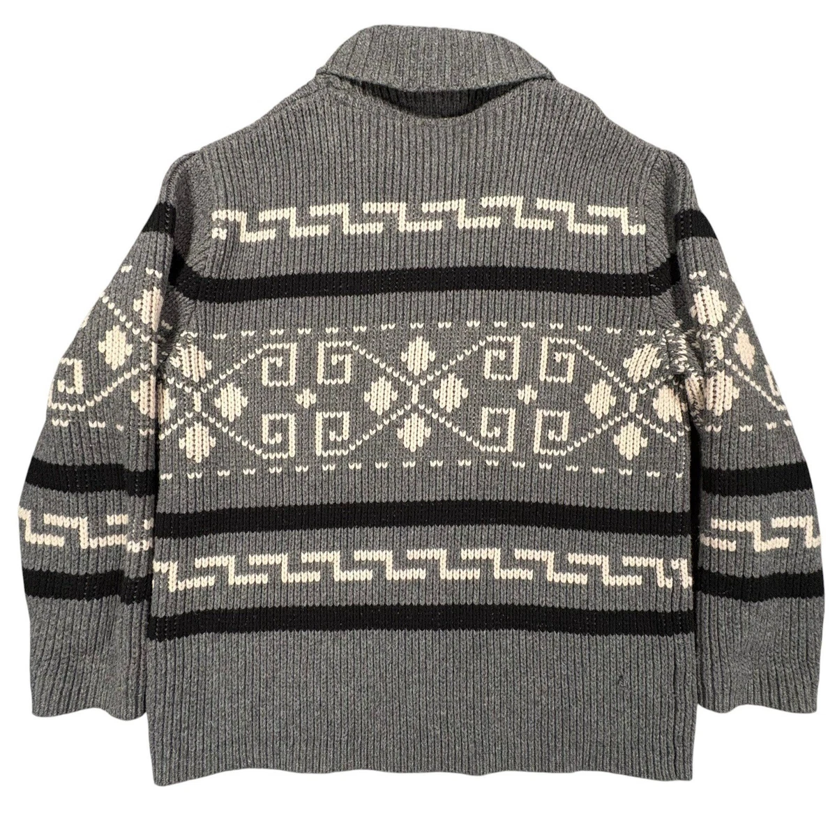 Cárdigan Pendleton Westerley Big Lebowski para Hombres XL Gris Lana de Cordero Suéter Nuevo sin Etiquetas