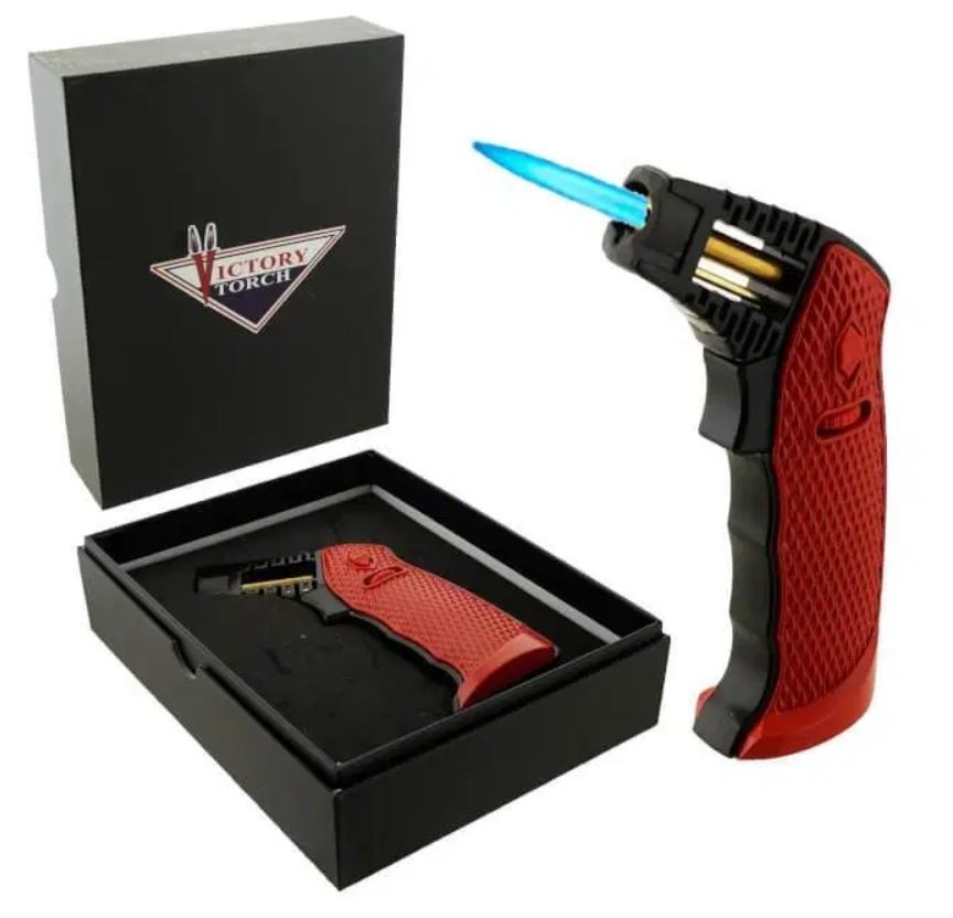 Adjustable Jet Flame Windproof Refillable Torch Gun Giftbox