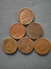 6 Indian Head Penny Lot (1800s) | Authentic U.S. Cents | Exact Coins |#363