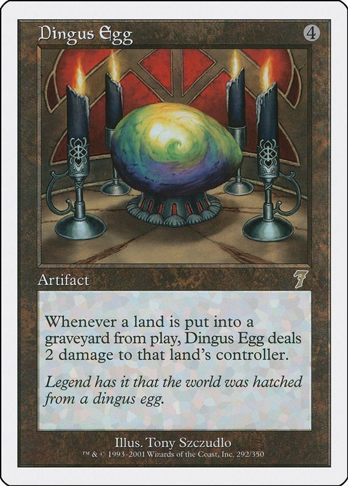 2001 Magic: The Gathering: 7th Edition - Dingus Egg (#292, Rare, Near Mint)