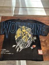 CIVIL REGIME X DARC SPORT X MARVEL X-MEN WOLVERINE  WOLVERINE RAGE SHIRT-LARGE