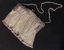 1920's M. H. German Galvanized Silver Mesh Purse