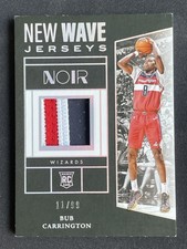 Bub Carrington 2024-25 Panini Noir New Wave Jerseys Patch RC /99 #NWJ-BUB