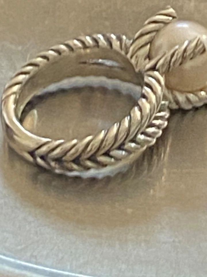 David YURMAN Pearl and Diamond Ring size 8 - Image 3 of 4