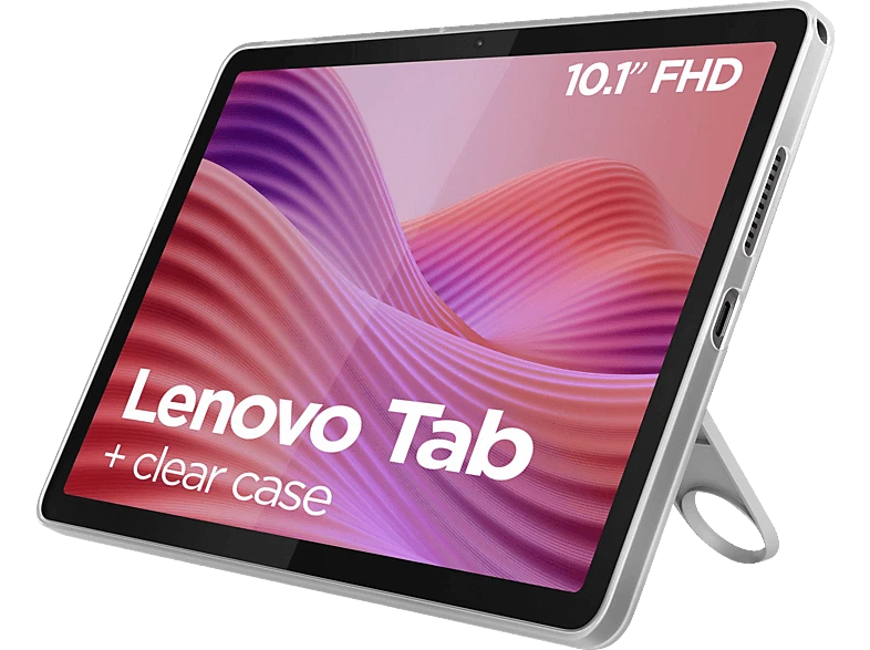 LENOVO Tab Inkl. transparenter Schutzhülle Standfuß Tablet 64 GB 10,1 Zoll