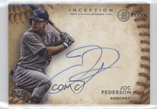 2015 Bowman Inception Rookie Auto Gold 7/50 Joc Pederson #RA-JP Auto q3x