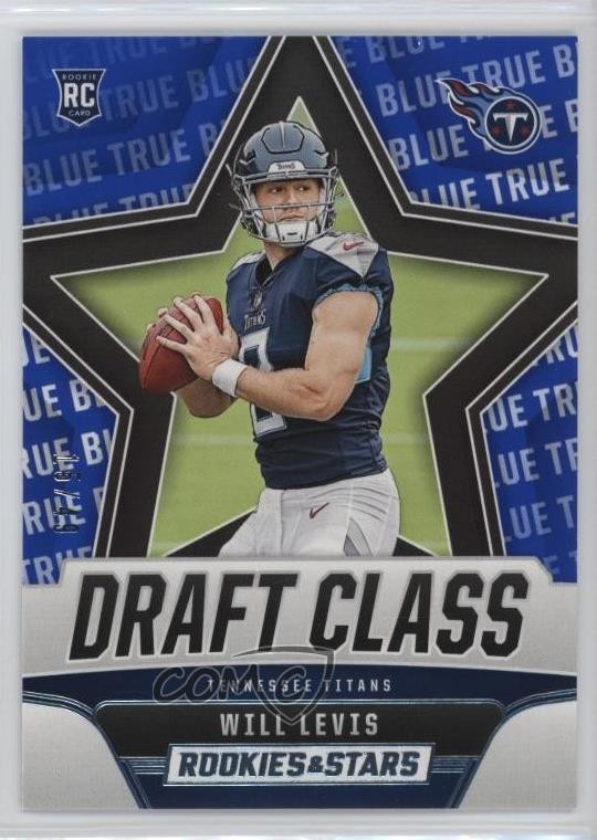 2023 Panini Rookies & Stars Draft Class True Blue 15/49 Will Levis #DC-19 4f5