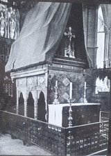 Shrine, Chapel of Edward Confessor, Westminster Abbey, Magic Lantern Glass Slide