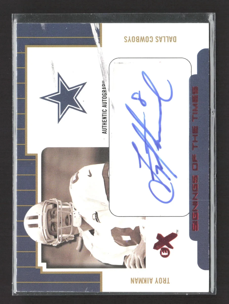 Troy Aikman Autograph Football Cards for sale | eBay