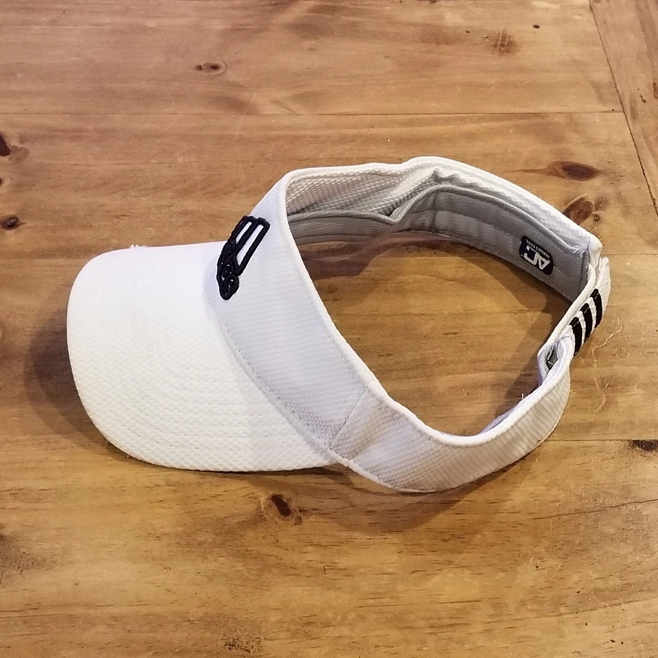 Adidas Visera Sombrero Gorra Correa Trasera Blanco Talla Única Golf Tenis Correr Foto 3 de 4