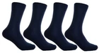 4 Pairs of MEN'S Plain Cotton Socks
