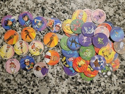 2nd Generation Random/mix Rare Pokemon Tazos 64 Count Pokemon Pogs U.S Seller