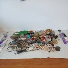 Bulk Lot VTG Estate Costume Jewelry Cameo Charm Bracelet 8 pounds!