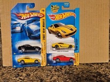 Hot Wheels Lot of 4 Ferrari 599 GTB Fiorano Variation Red Black Yellow 2007 2015