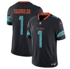 Tua Tagovailoa 1 Miami Dolphins Rivalries Collection Vapor FUSE Jersey Size XXL