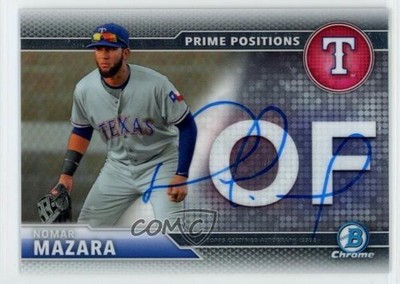 2016 Bowman Chrome Prime Position /250 Nomar Mazara #PPA-NM Rookie Auto RC 1u5y