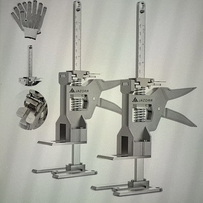 JAZORR 2Pcs Metal Labor Saving Arm Jack, Load-Bearing 440 lb silver 