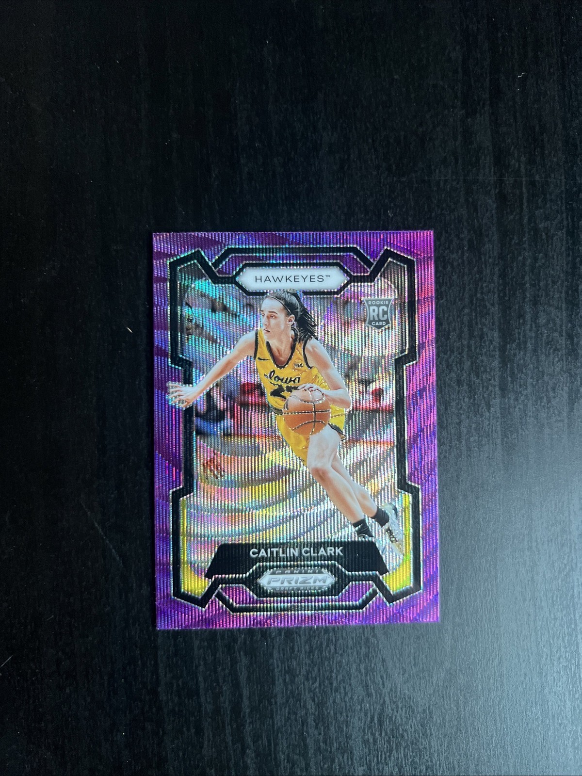 2024 Prizm Draft Caitlin Clark Purple Wave Prizm Rookie RC #57 Iowa Indiana