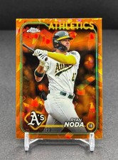 2024 Topps Chrome Sapphire - RYAN NODA - Orange Sapphire #/25 SP Athletics #404