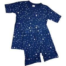Hanna Andersson 2pc Star Pajamas Sz 12 Organic Blue Planets Shorts Boys 150