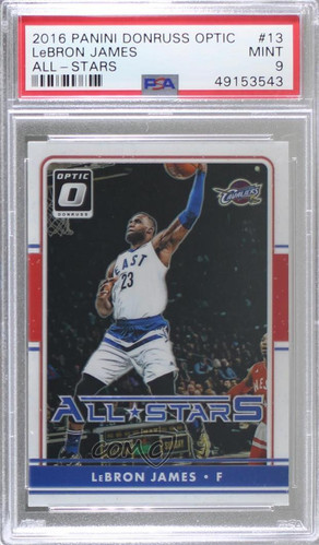 2016-17 Panini Donruss Optic All-Stars LeBron James #13 PSA 9 MINT
