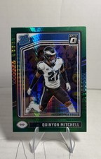 2024 Panini Donruss Optic - Rated Rookie Quinyon Mitchell #282 Green Hyper Prizm