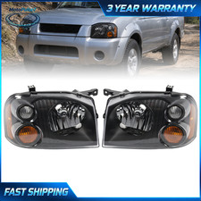 Left Right 2x Black Housing Headlights Assembly For Nissan Frontier 2001-2004 Left Right 2x Black Housing Headlights Assembly For Nissan Frontier 2001-2004