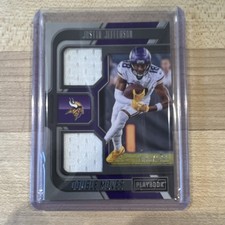 Panini 2022 Playbook Double Moves Relics Justin Jefferson Vikings - double patch