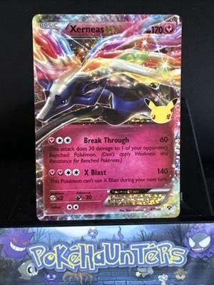 Pokemon Karte Xerneas EX 97/146 Celebrations Classic Collection Half Art NM