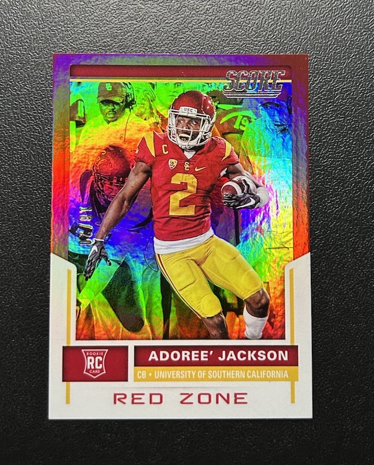 2017 Score Adoree' Jackson Red Zone Rookie 18/20 #392