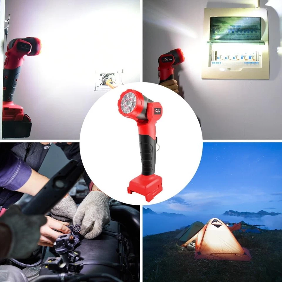 LED 30W 3000LM Flashlight Work Light Powered For Milwaukee M18 Li-ion Battery & - Image 3 of 4