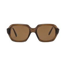 Vintage Persol Ratti 58104 Sunglasses Brown Square Acetate Meflecto 1980s Italy