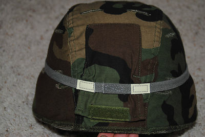 US ARMY ISSUE - MSA ACH MICH HELMET WITH REVERSIBLE COVER - MEDIUM