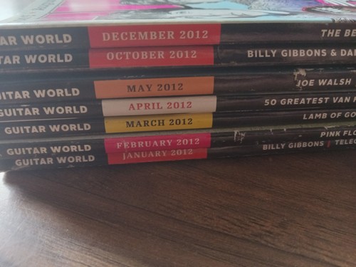 Guitar World Magazines 2012, Lot Of 7 - Picture 10 of 16