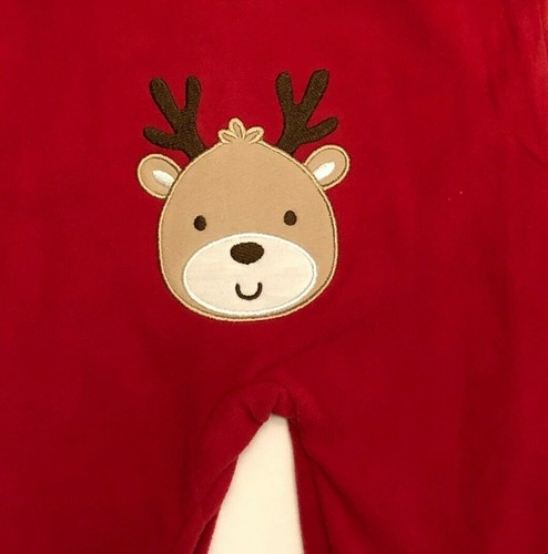 Pie de pie de reno Little Me Infants My 1st Christmas nuevo con etiquetas talla 18M rojo - Imagen 5 de 6