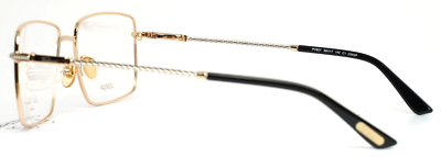 PAUL VOSHERONT PV627 C1 23k Gold Plate Mens Rectangle Eyeglasses