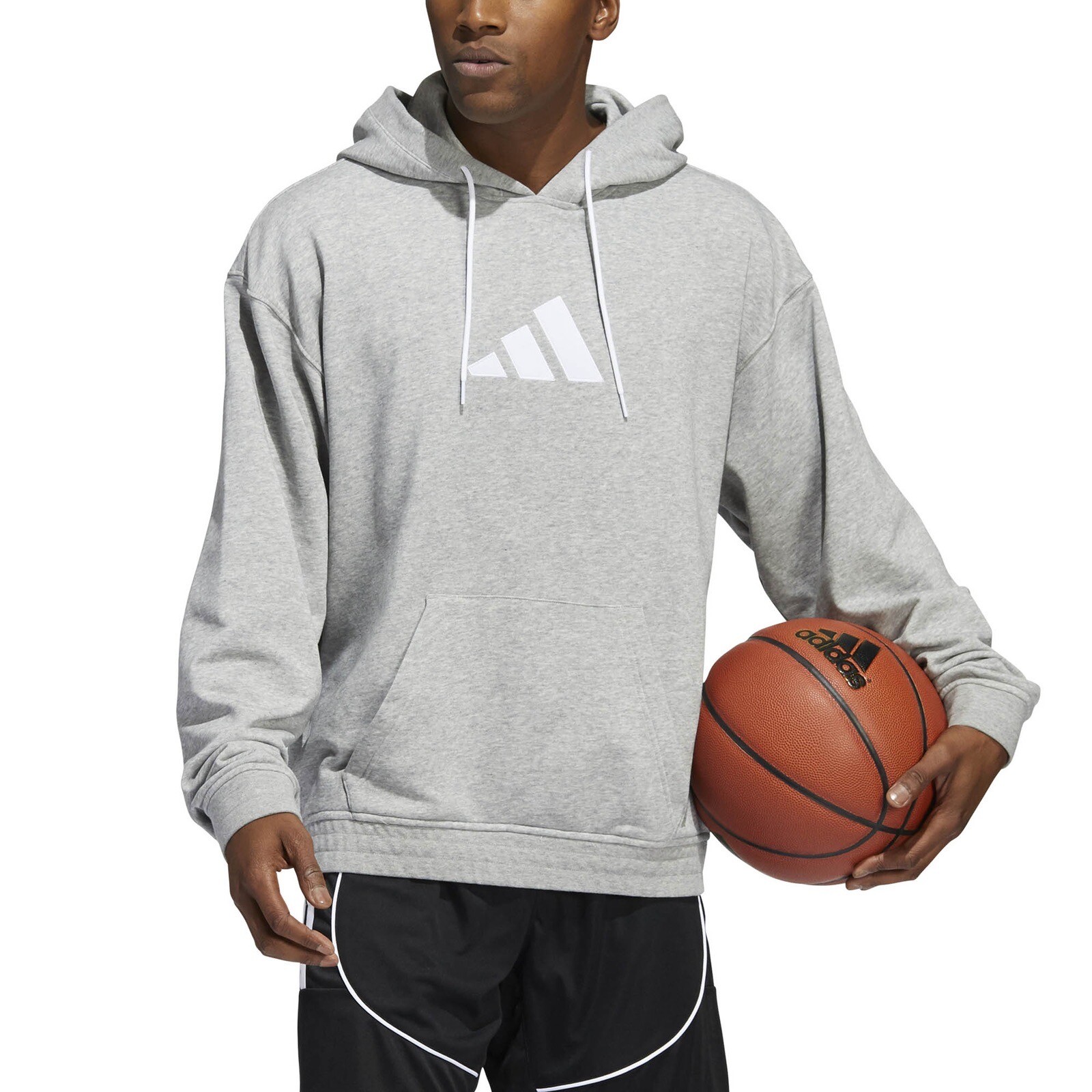 Хлопковая мужская толстовка Adidas Small Hoodie размера S, повседневный пуловер, серая толстовка #237