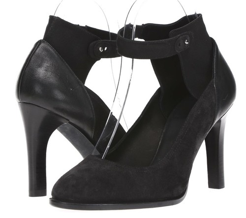 Rag & Bone Albon Womens Black Leather Slip On Ankle Strap Pumps Heels Size 37 - Picture 2 of 6