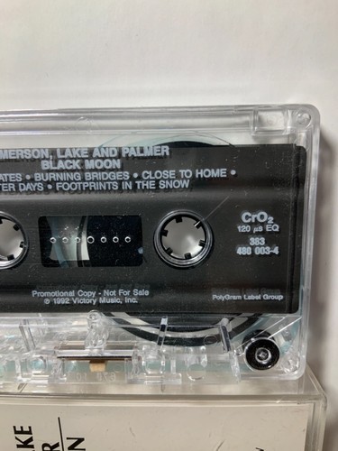 EMERSON, LAKE & PALMER-BLACK MOON-ORIGINAL 1992 VICTORY DEMO PROMO CASSETTE-USED - Picture 5 of 6
