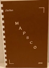 Dallas Mapsco 1956 - Original - Pristine condition - Vintage