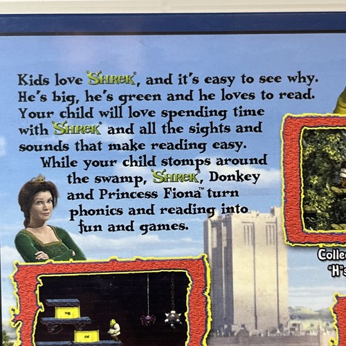 Shrek Swamp Fun Phonics Reading Game PC CD Rom Activision TDK Donkey - Picture 4 of 12