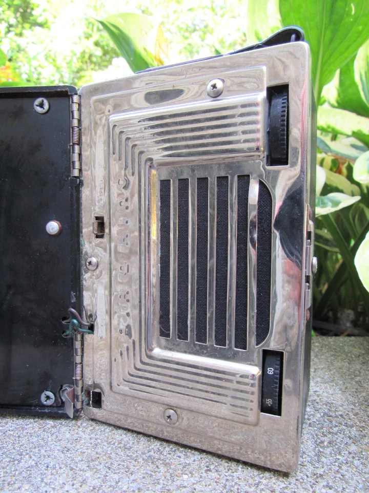 RARO tubo radio vintage portátil AIR KING cuerpo baquelita AM 494-1 Foto 2 de 4